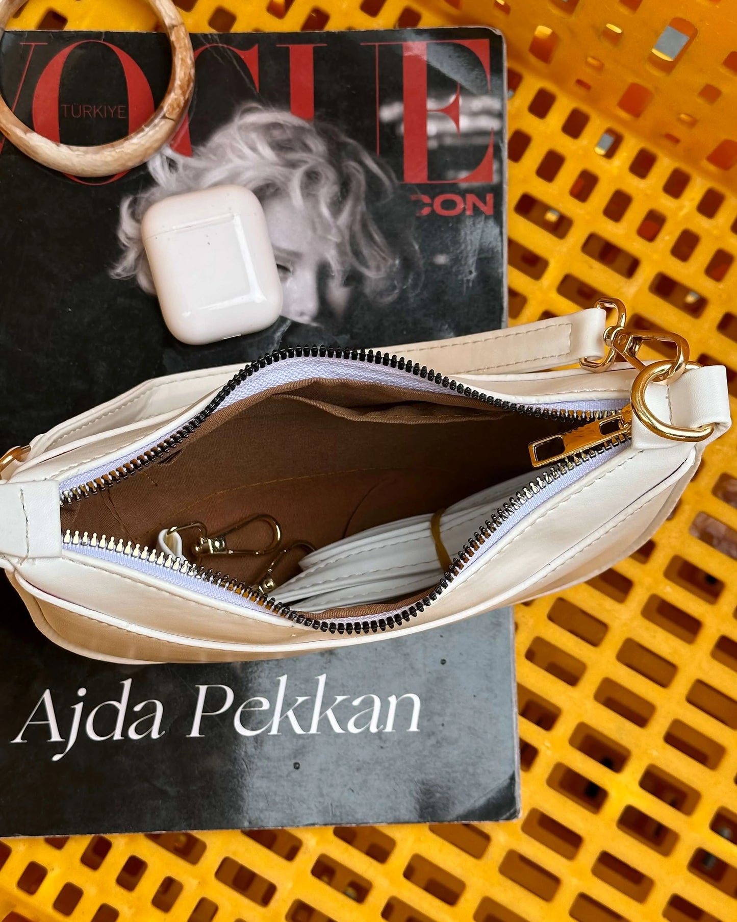 JELENA MINI HAND BAG WITH DOUBLE STITCH DETAIL